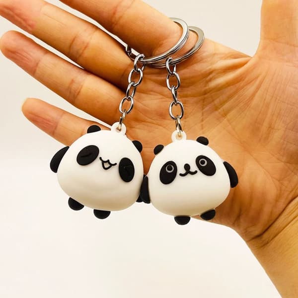 Panda Nøglering Taske Nøgle Vedhæng 4 4 4