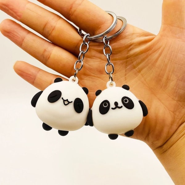 Panda Nyckelring Väska Nyckelhänge 3 3 3