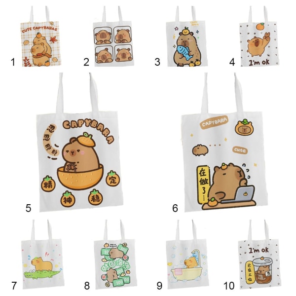 Kangaskassi Sarjakuva Capybara Tote 4 4 4