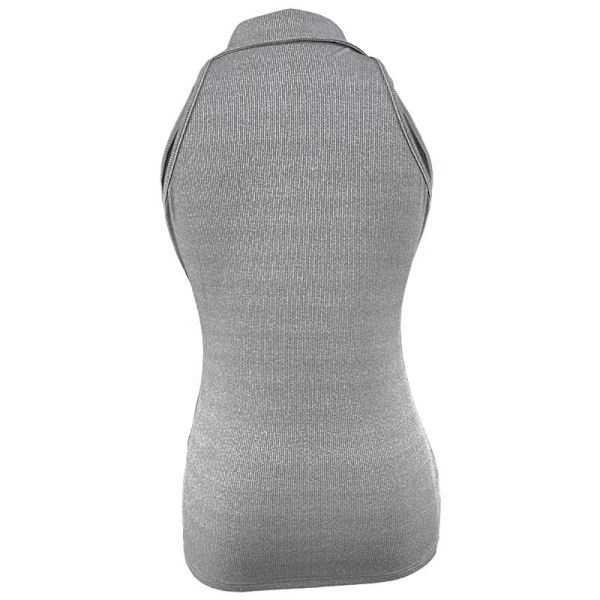 Dame T-skjorte i singlet GRÅ L Gray L