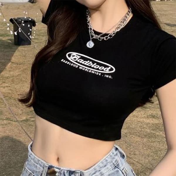 Lyhythihainen T-paita Lyhythihainen Camisole MUSTA Black