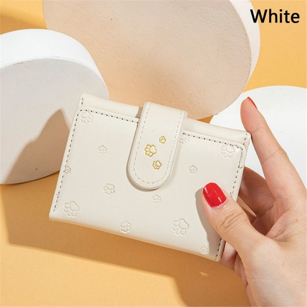 Kort plånbok Tri-fold Plånbok VIT white