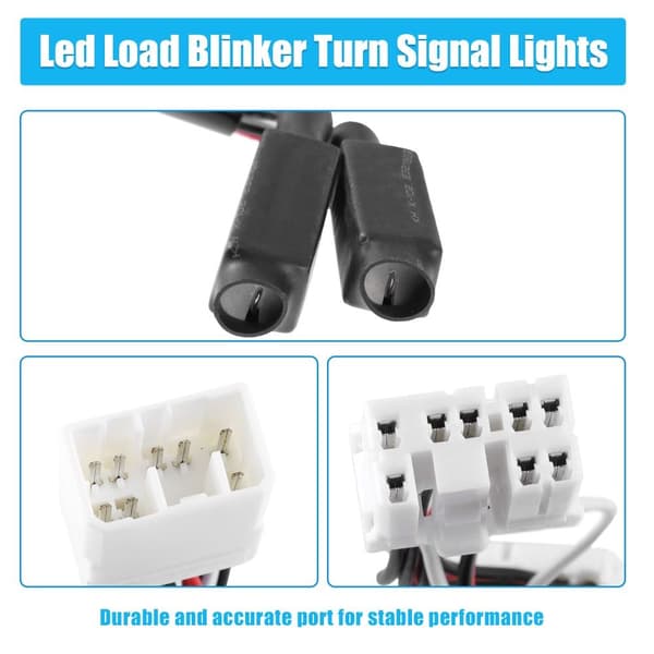 1 stk. motorcykel blinklys LED blinklys Plug-In Equalizer