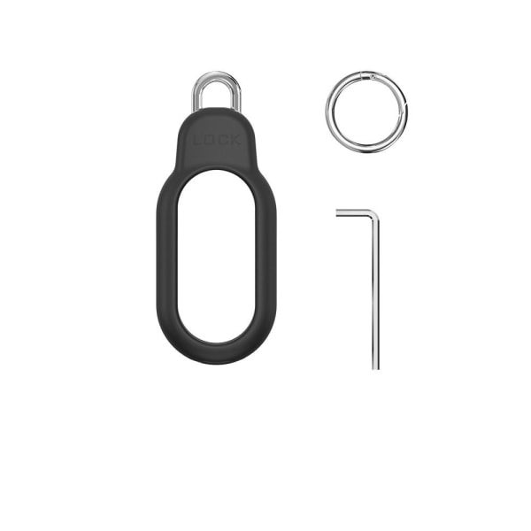 Turvalukko Case Tracker Secure Holder MUSTA Black