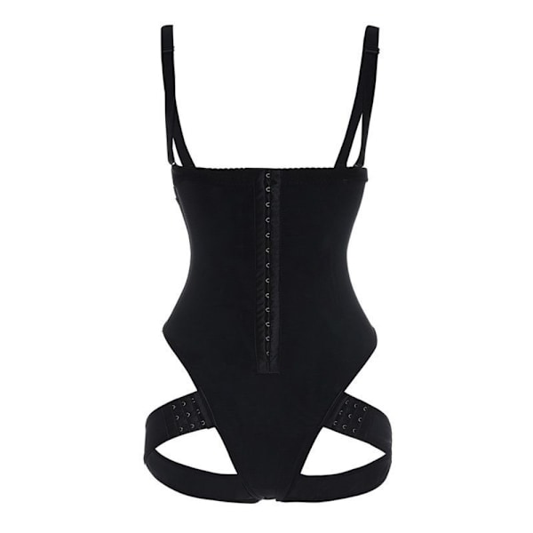 2-in-1 Peach Butt Curvy Tummy Shaper Waist Trainer ja Butt Black XL