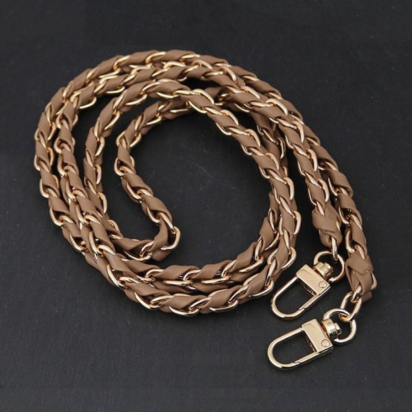Håndtaske Metal Kæde Læder Crossbody Taske Strap SORT black