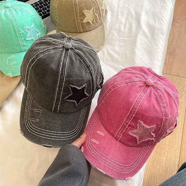 Baseballcaps Skjermhette ROSERØD rose red