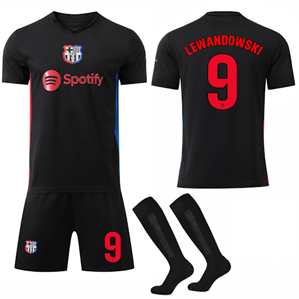 2024-2025 Barcelona Away  football shirt jersey No. 9 Lewandowski 26