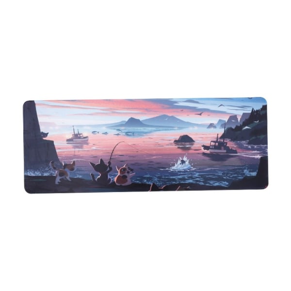 Cat Fishing Stor Gaming Mouse Pad Stor Mouse Pad Gaming Desk