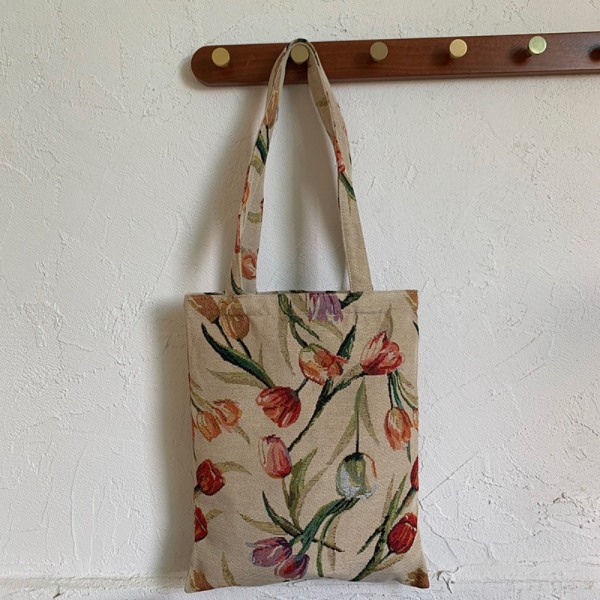 Retro Flower Clutch Veske Flower Tote Bag 2 2 2