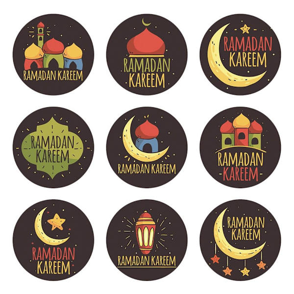 90 kpl Eid Mubarak -tarratarroja, tarrat 5 x 5