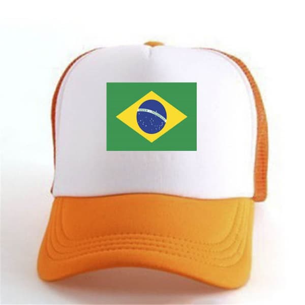 Brasilien Flag Baseball Cap Baseball Hat GRÅ grey