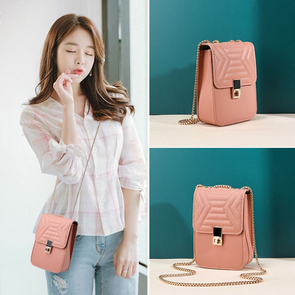 Crossbody-väska Telefonväska BRUN brown