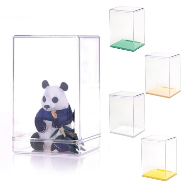Förvaringsbox Docka Display Box TRANSPARENT L transparent L