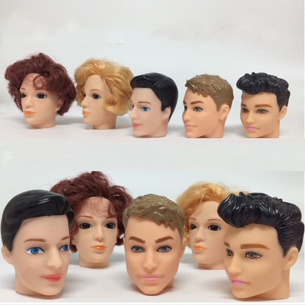 1/6 BJD Dukkehoved Guldbrunt Hår 4 4 4
