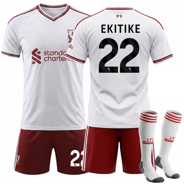 26-27 Udebane Børnefodboldtrøjesæt nr. 22 Ekitike 26