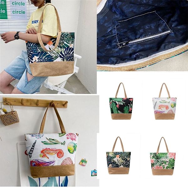 Graffiti skuldertaske Beach Bolsa Feminina 3 3 3