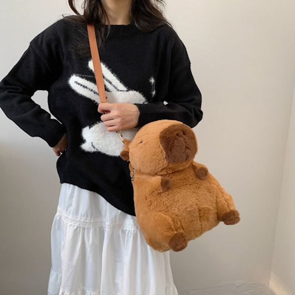 Capybara plysjryggsekk Capibala Crossbody Bag 1 1 1