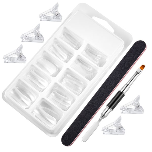 Snabbbyggande Nagelformar Falska Nagelspetsar 100st 100st 100Pcs