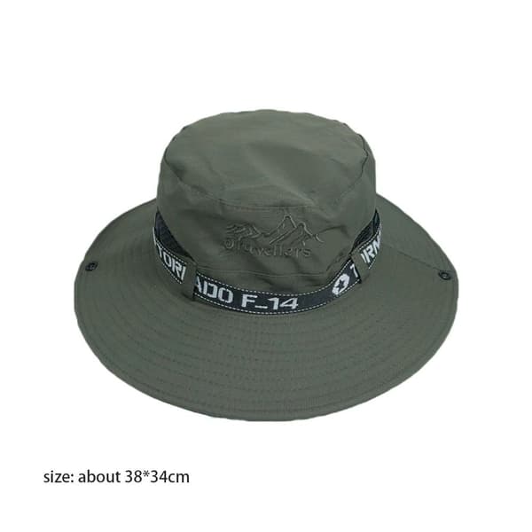 Herre Bucket Hat Bredskygget Hat BEIGE beige