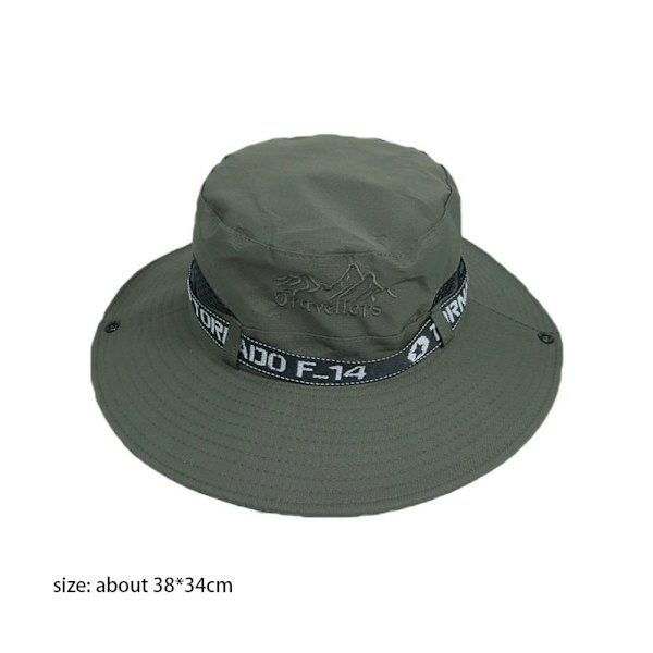 Menn Bøttelue Wide Rim Hat SORT black