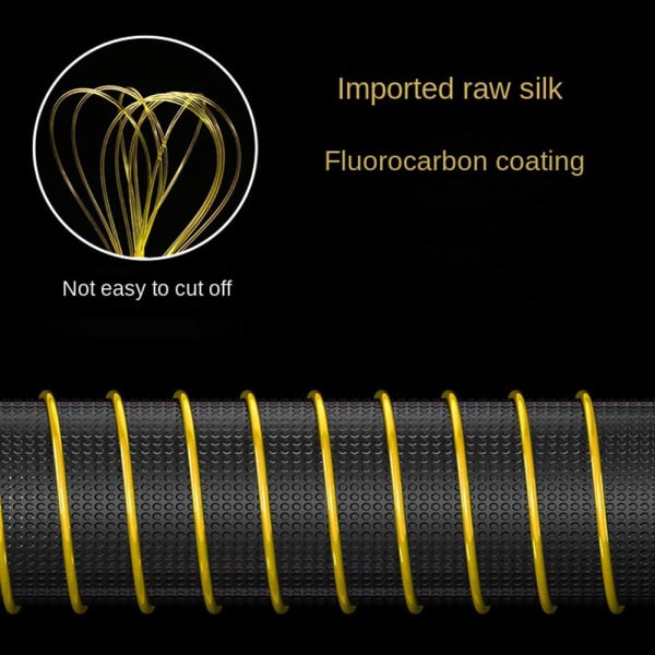 Fluorocarbon Coating Nylon Line Fishing Monofilament Line Silver 2.5-0.265mm-2.5-0.265mm