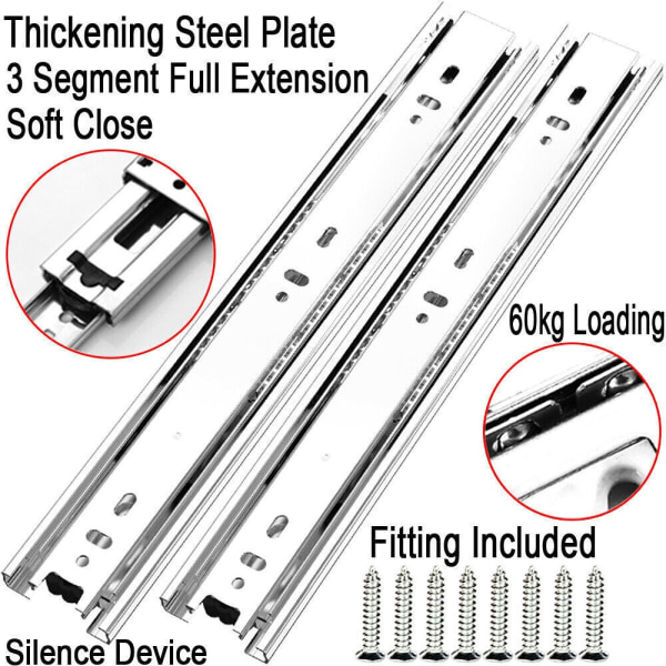 2st Lådlöpare Drag Slideway 350MM/14INCH 350mm/14inch