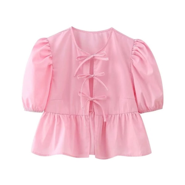 Bouse Shirt Naisten toppi PINK L Pink L