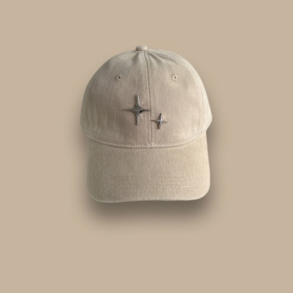Baseball Cap Peaked Hat VALKOINEN white