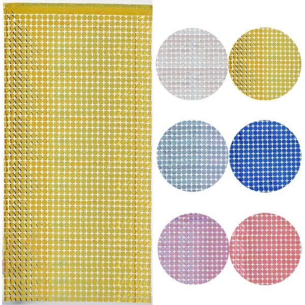 2m Wall Tausta Verho Shimmer Square Taustat PUNAINEN red