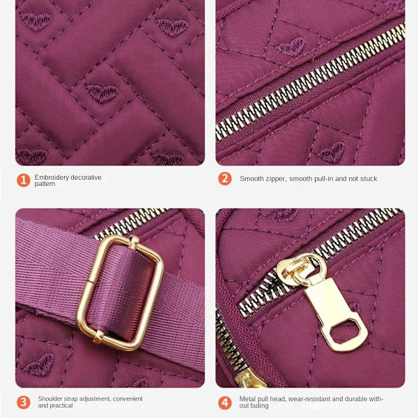 Nylon Square Handbags Olkalaukku PUNAINEN red