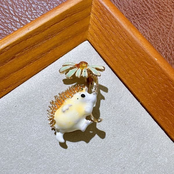 Daisy Broscher Igel Brosch ORANGE Orange