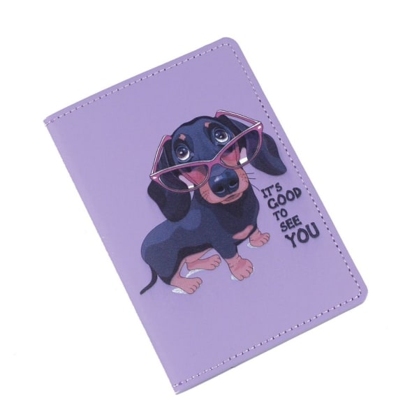 Passdeksel Passholderveske LILLA Purple