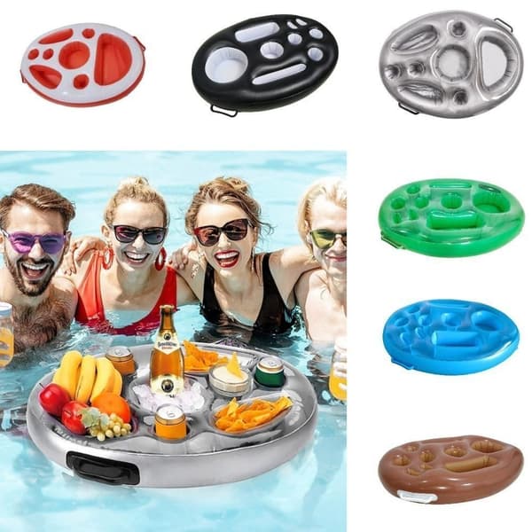 Sommerfest Spand Kopholder Oppustelig Pool Float Øl Style 3