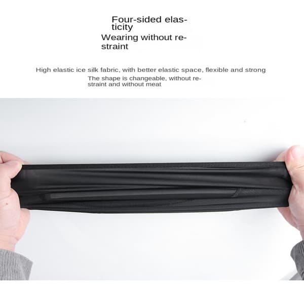 Full Face Hætte Cykel Balaclava SORT LANG LANG Black Long-Long