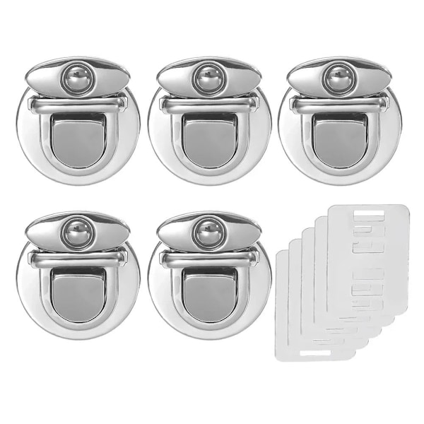 1/5 st Väska Spänne Spännen 5 ST SILVER 5 ST SILVER 5Pcs Silver
