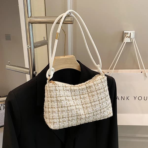 Axelväska Tote Bag VIT white