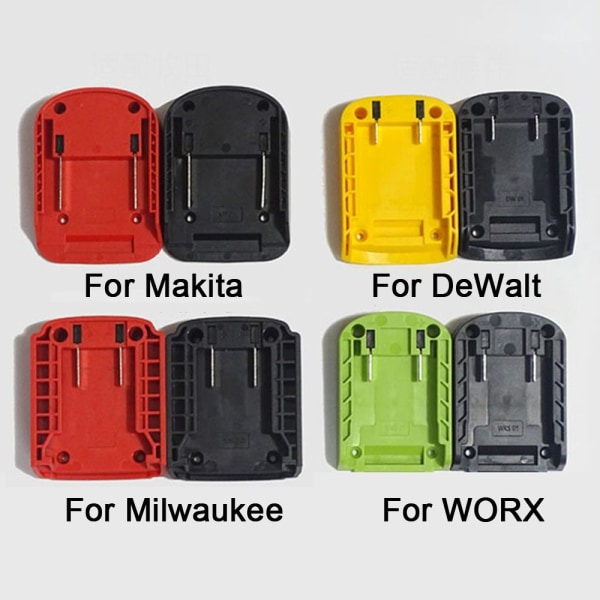 DIY Adapter Batteristik SORT TIL MILWAUKEE SORT TIL Black for Milwaukee