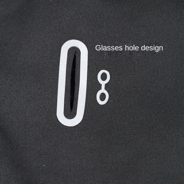 Full Face Hætte Cykel Balaclava SORT LANG LANG Black Long-Long