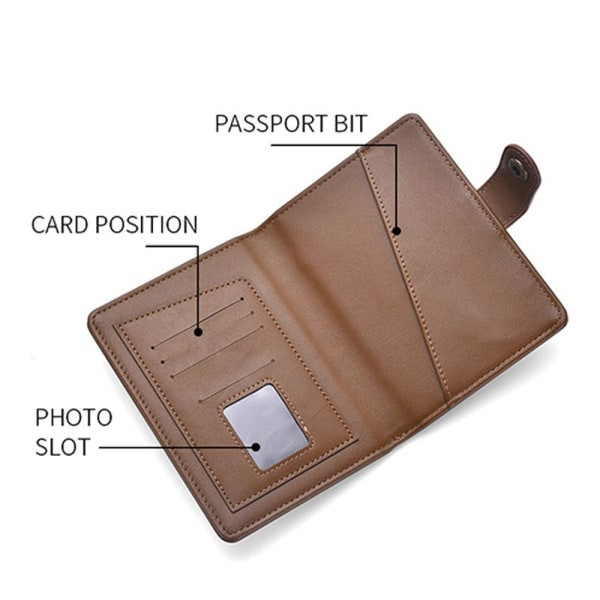Pas Cover Passport Holder Case KAFFE Coffee