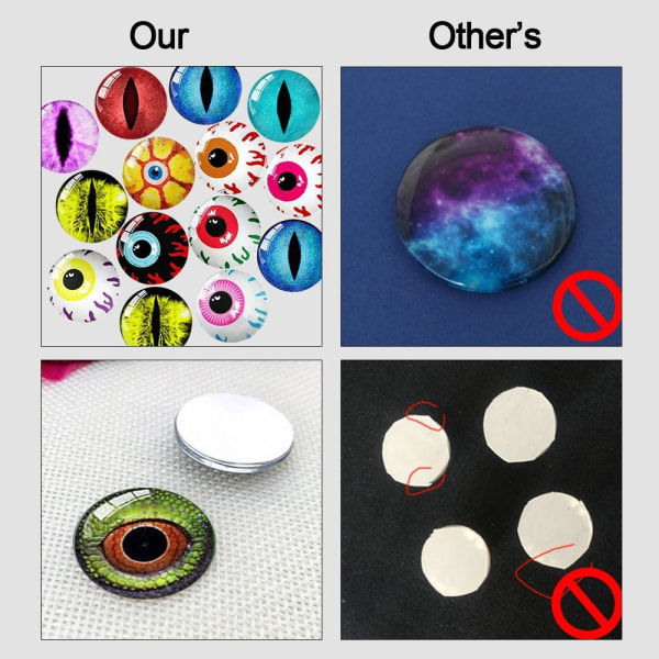 20 stk/10 par Eyes Crafts Eyes Puppet Crystal Eyes 18MM-FARVE 18mm-color random