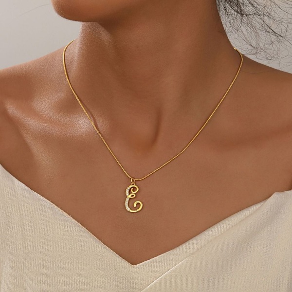 Initial Halsband Bokstav Halsband B B B