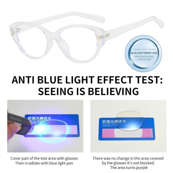 Anti-blåt lys briller Firkantede briller 2 2 2