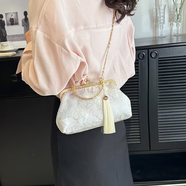 Festväska Qipao väska VIT White