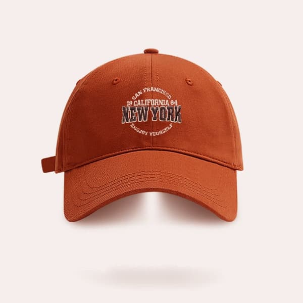 Broderi Baseballkasketter Bomuld Solhatte ORANGE orange