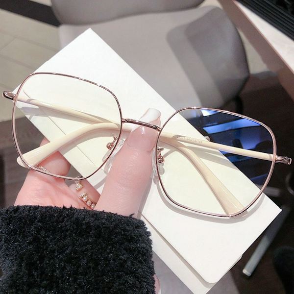 Anti-Blue Light Glasses Neliömäiset silmälasit BEIGE Beige