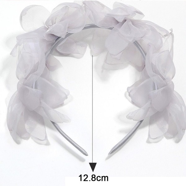 Mesh Flower Pandebånd Prinsesse Hovedbeklædning SORT black