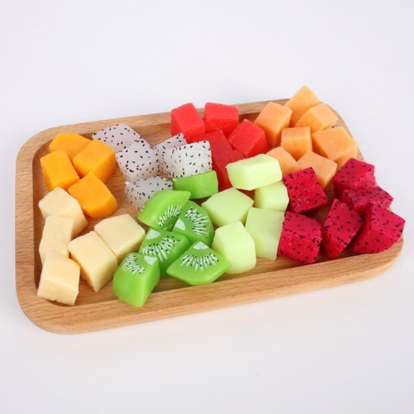 5 stk. simuleret frugt Hami melon 5