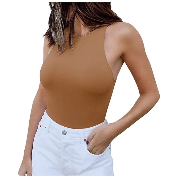 Naisten bodit Muotoiluvaatteet Bodysuit BROWN M Brown M