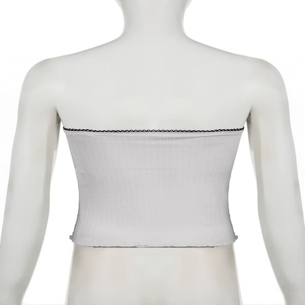 Dam Crop Tops Spetslinne Väst M M